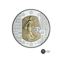 Carte de l'Europe 2003 - Monnaie de 5 Euros - Argent - BE