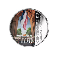 Frappe en Argent colorisée - Centenaire du Soldat inconnu