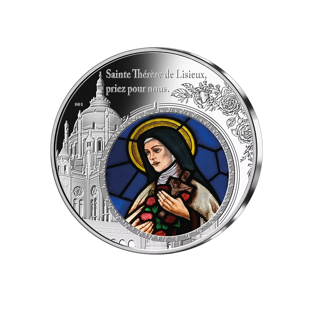 Frappe vitrail en Argent massif - Basilique Sainte Thérèse de Lisieux