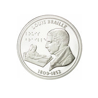 Frappe en Argent pur - Nos Grands Hommes - Louis Braille - 1809-1852