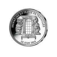 Frappe en argent pur - La France Victorieuse - Signature du Traité de Versailles