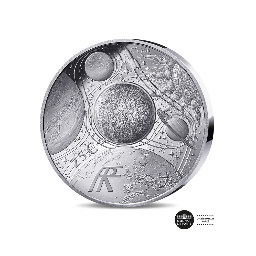 Thomas Pesquet - Monnaie de 25€ Argent avec puce NFC - BE 2025
