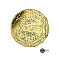 Arc de Triomphe - Phryge - Monnaie de 250 Euros - Or