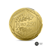 Le Seigneur des anneaux - Le Drapeau du Rohan - Monnaie de 250 Euros - Or - BU