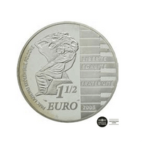 Frédéric Chopin - Monnaie de 1,50€ Argent - BE 2005