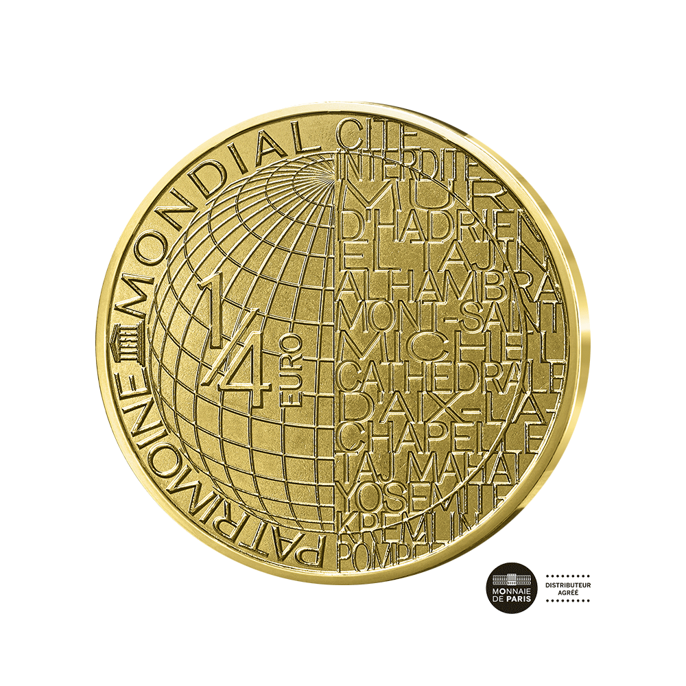 UNESCO - Notre-Dame de Paris - Monnaie de 1/4€ - 2025