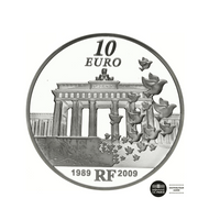 Europa - Chute du Mur de Berlin - Monnaie de 10€ Argent - BE 2009