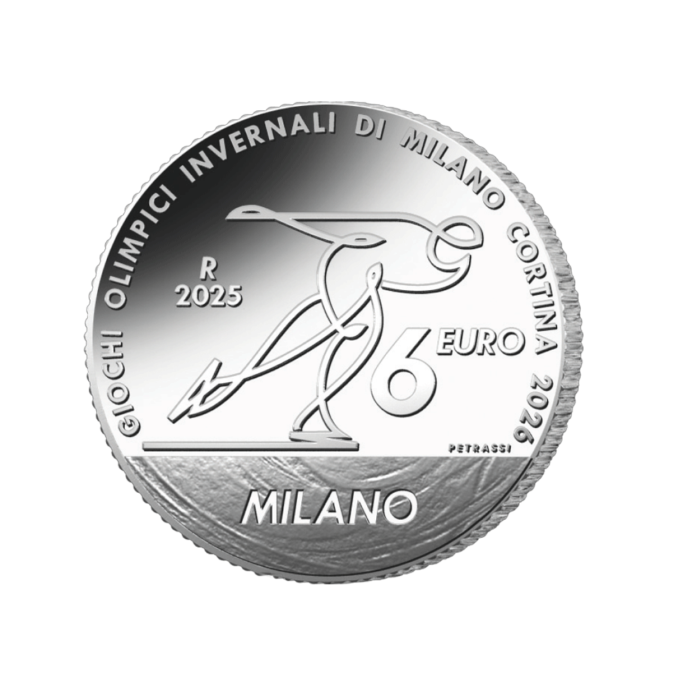 Jeux Olympiques d'Hiver de Milan - Monnaie de 6€ Argent - BE 2026