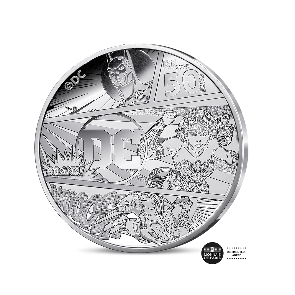 Justice League - Monnaie de 50€ Argent 5 Oz - BE 2025