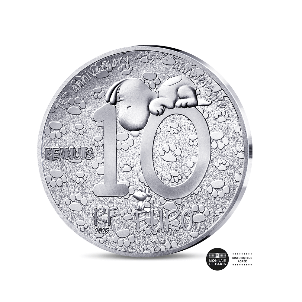Snoopy - Monnaie de 10€ Argent - BE 2025