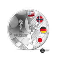Coupe du Monde Féminine de la FIFA - Monnaie de 10€ Argent - BE 2019
