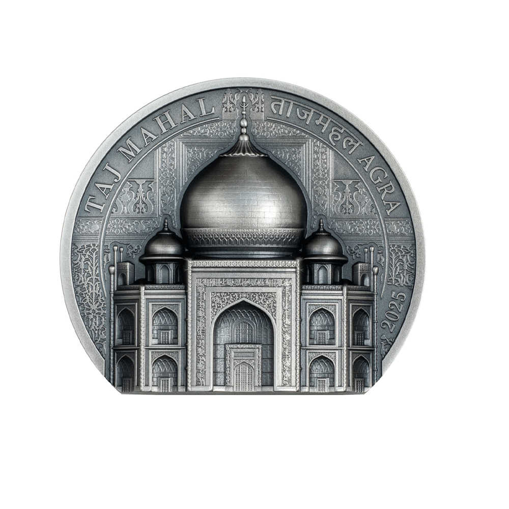 Monnaie haut relief en argent pur « Le Taj Mahal » 2025