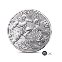 DC Comics - Monnaie de 10€ Argent (12/18) - Superman et Lex Luthor - 2025