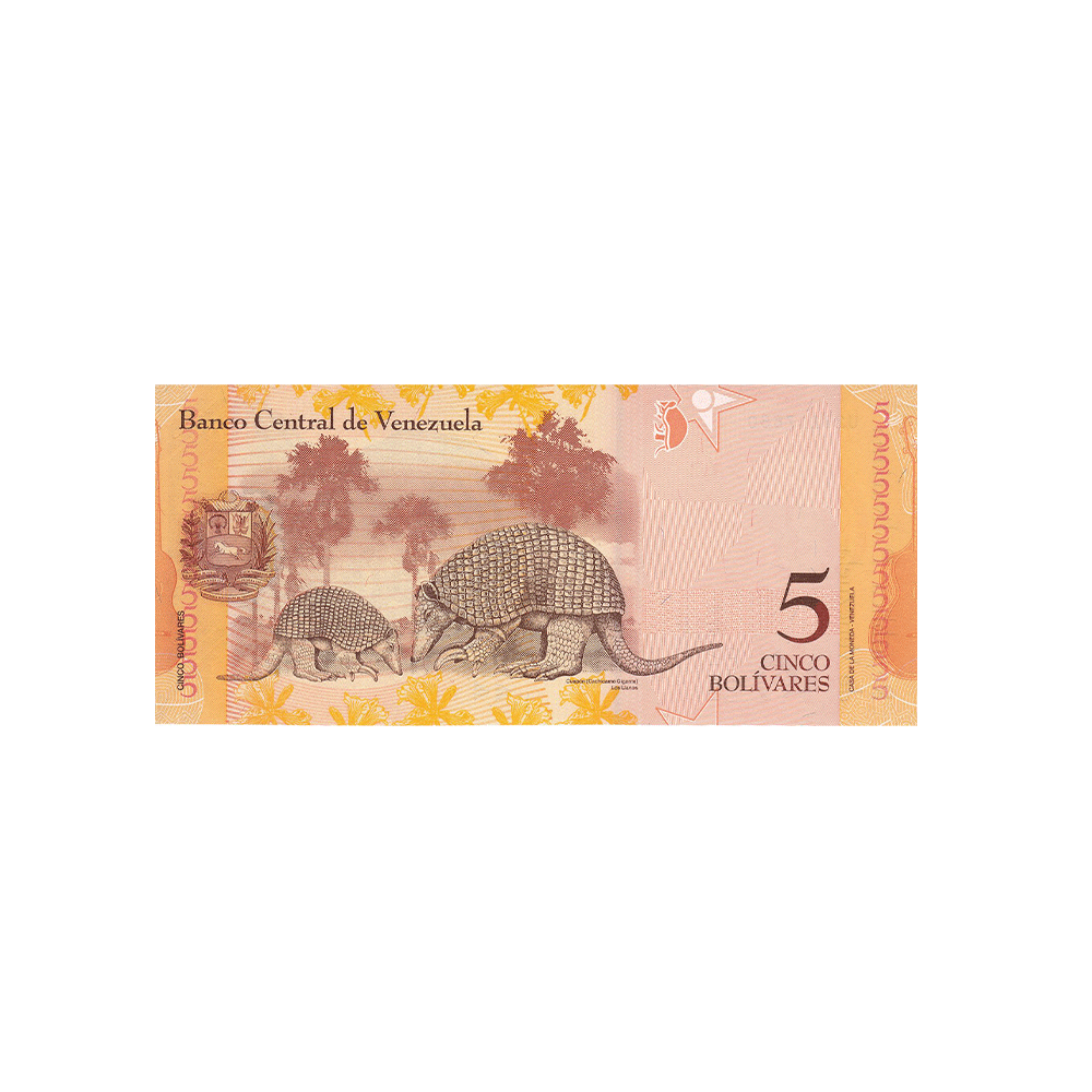 Bolivie - Billet de 5 Bolivares - 2011