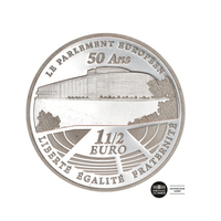 Parlement Européen - European Mint Mark - Monnaie de 1,50€ Argent - BE 2008