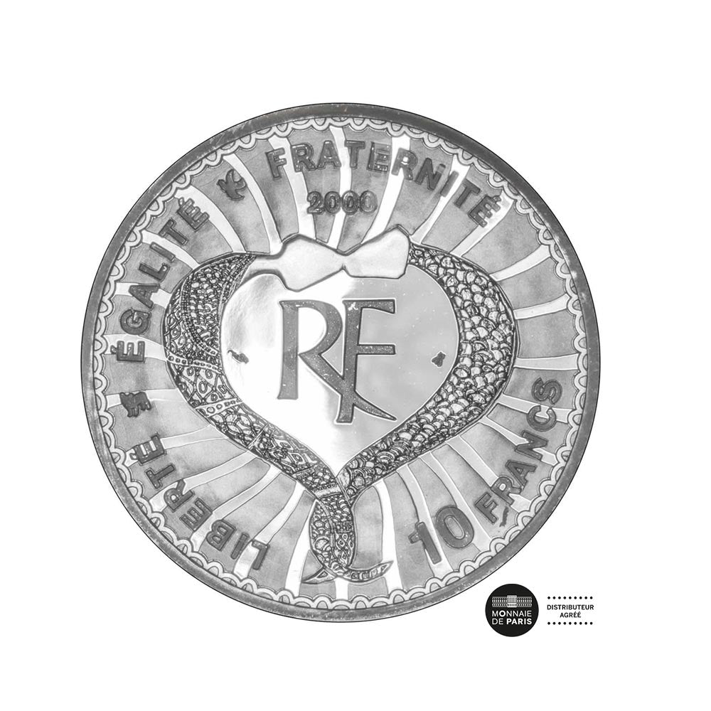 Yves Saint Laurent - Monnaie de 10 Francs Argent - BE 2000