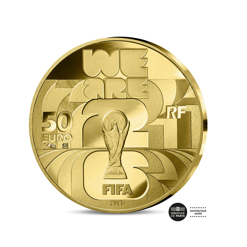 FIFA 26 - Monnaie de 50€ Or 1/4Oz - BE 2025
