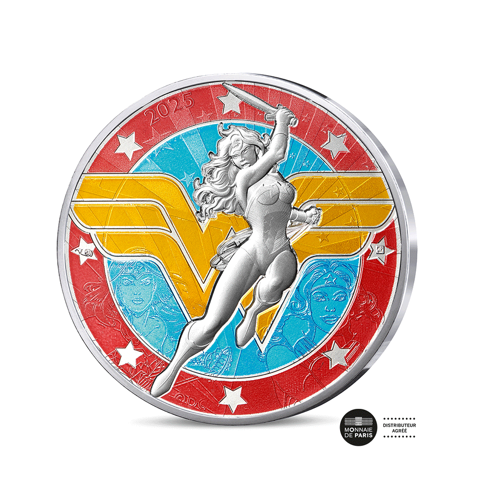 DC Comics - Monnaie de 10€ Argent (18/18) - Logo Wonder Woman - 2025