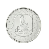 Italie 2023 - 100è Anniversaire du Parc National des Abruzzes - Monnaie de 5 Euro - Fleur de Coin