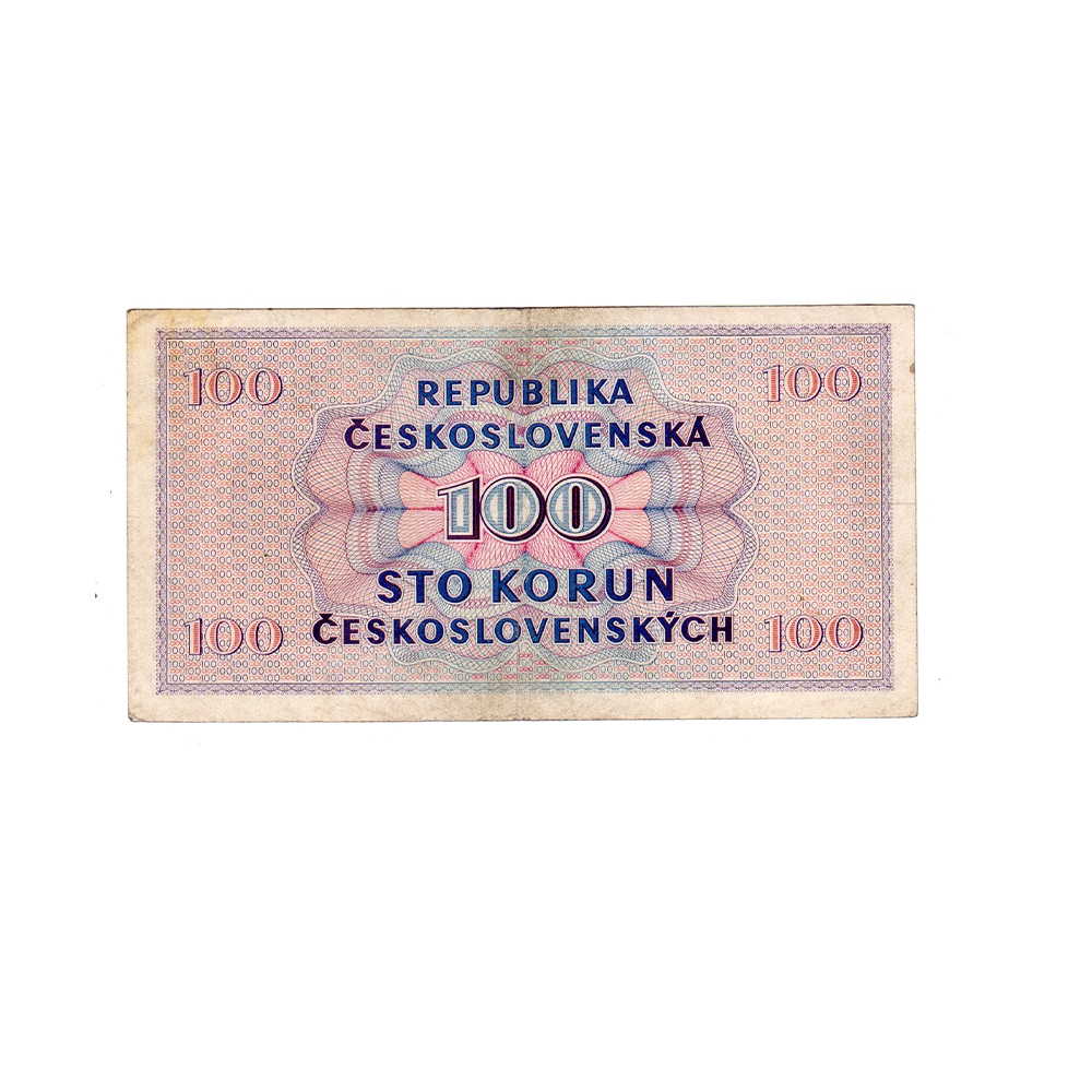 Tchécoslovaquie - Billet de 100 couronnes tchèques - 1945
