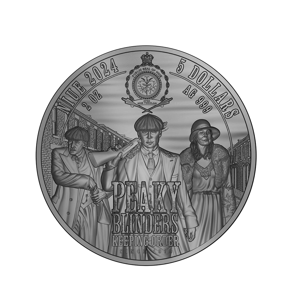 Arthur Shelby Peaky Blinders - Monnaie de 5$ 2Oz - 2024