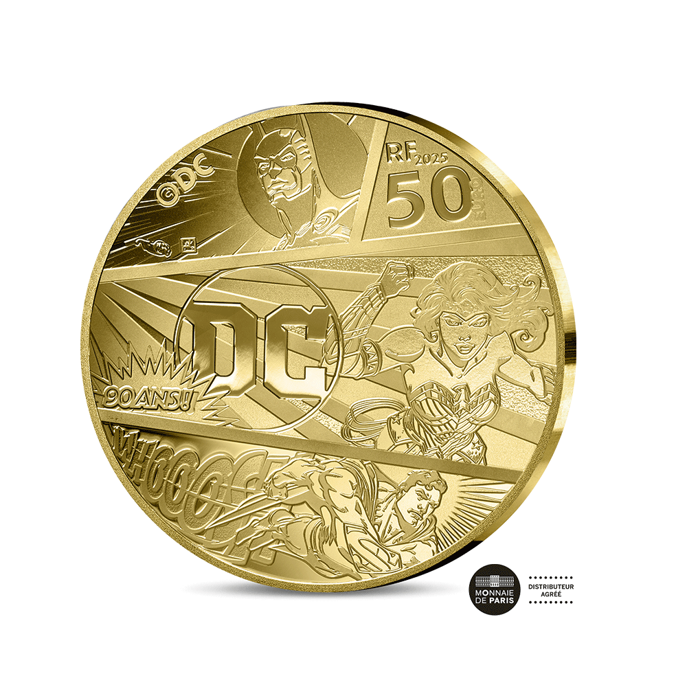 Justice League - Monnaie de 50€ Or 1/4 Oz - BE 2025