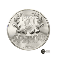 Spirou - Monnaie de 1,50€ Argent - BE 2008
