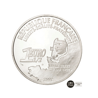 Traversée de Lindbergh - Monnaie de 1,50€ Argent - BE 2002