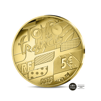 "Carte Étape" - Monnaie de 5€ Or 1/2g - BE 2025