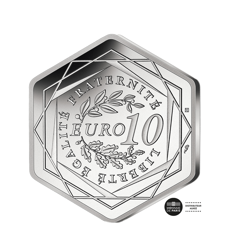 Paris Olympic Games 2025 Hexagonal Currency of € 10 money 2025
