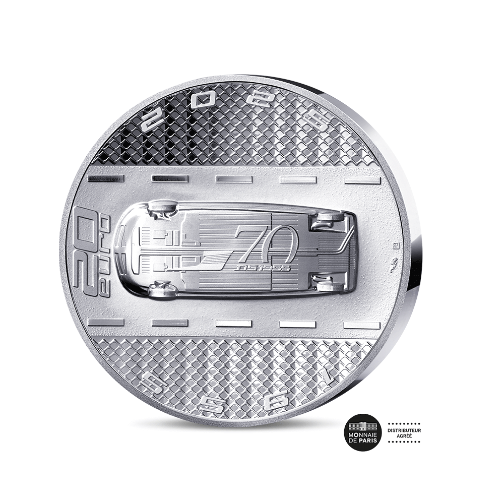 Citroën DS - Monnaie de 20€ Argent Haut Relief - BE 2025