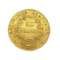 20 Francs Or - Bonaparte Premier Consul 1802 - 1804