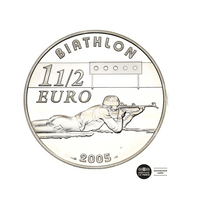 Biathlon - Monnaie de 1,50€ Argent - BE 2005