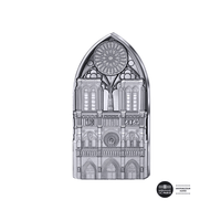 Notre-Dame de Paris - Monnaie de 10€ Argent - Pièces de forme - BE 2024