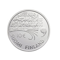 150ème Anniversaire de la Naissance de Juhani Aho - Monnaie de 10 Euro Argent - BE 2011