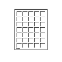 Coffret pour monnaies carré - Lignum en bois nervuré acajou