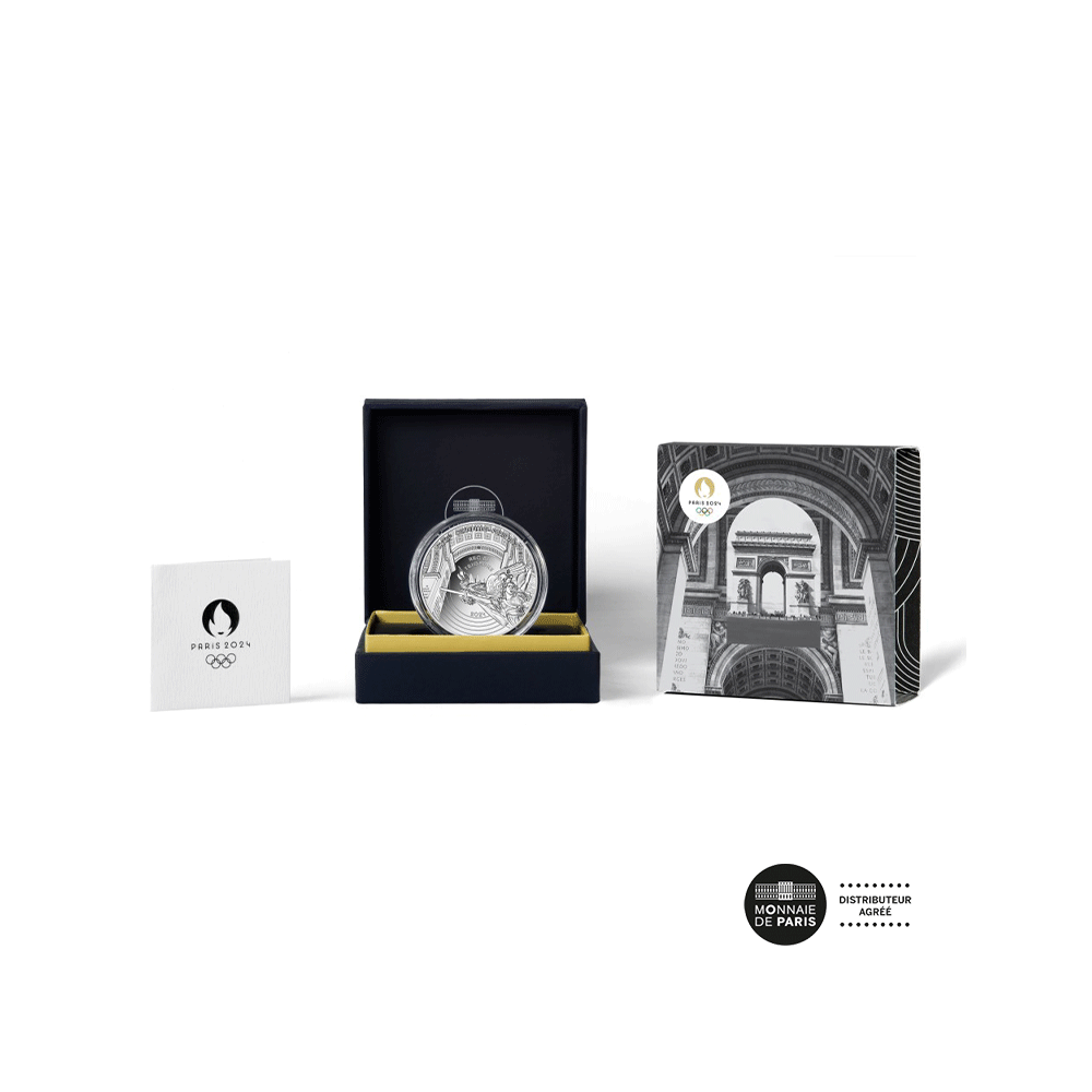 Jeux Olympiques de Paris 2024 - Arc de Triomphe - Monnaie de 10€ Argent - BE 2024