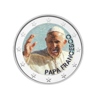 Papa Francesco - 2 Euro Commémorative - Colorisée #1
