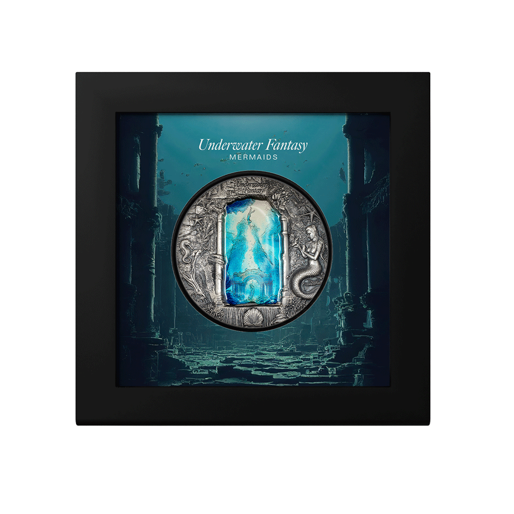 Underwater Fantasy - Mermaids - Monnaie de 20 Dollars Argent 3 Oz - Antique finish 2024