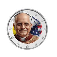 Pape Léon XIV - Monnaie de 2€ Commémorative - Colorisée #3