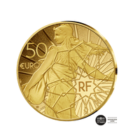 La Toison d'Or - Monnaie de 50€ Or 1/4 Oz - BE 2024