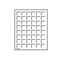 Coffret pour monnaies carré - Lignum en bois nervuré acajou