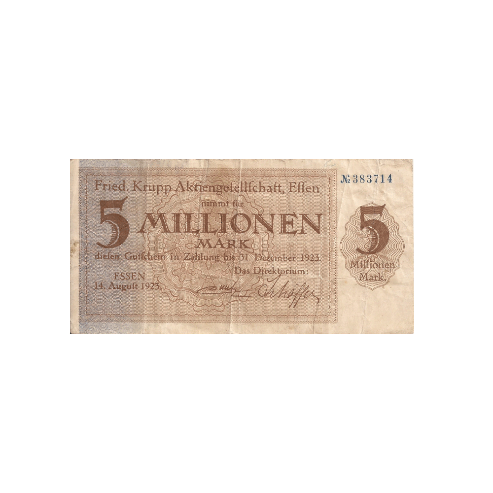 Allemagne - Billet de 5 000 000 Mark - 1923