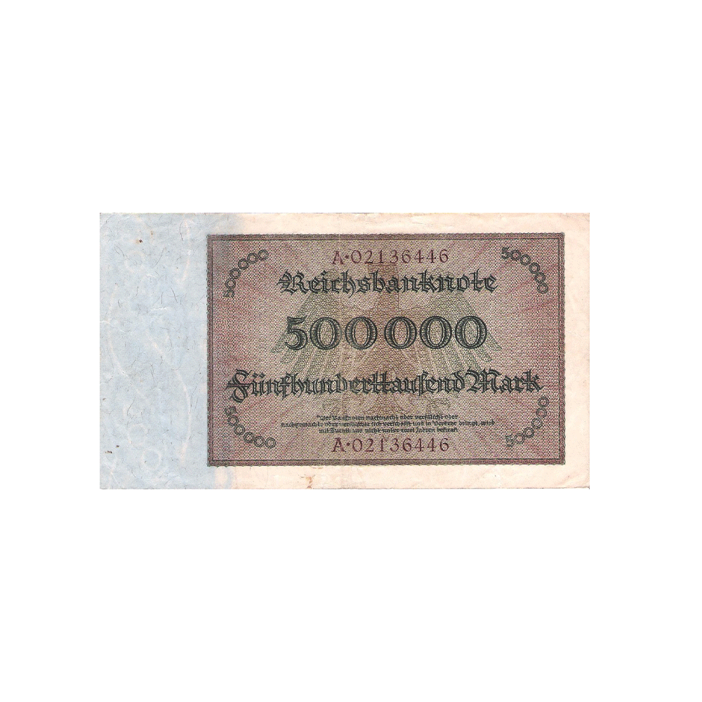 Allemagne - Billet de 500 000 Mark - 1923