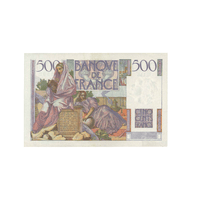 Prancūzija – 500 frankų banknota – Chateaubriand – 1945–1953