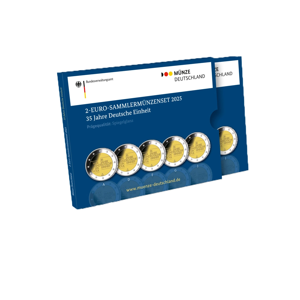 Allemagne 2025 - 2 Euros commémorative - 35ème anniversaire de la réunification allemande - BE