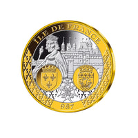 Frappe en Argent dorée à l'Or pur - Royaume de France : Ile de France