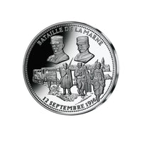 Frappe en argent pur - La France Victorieuse - La Bataille de la Marne