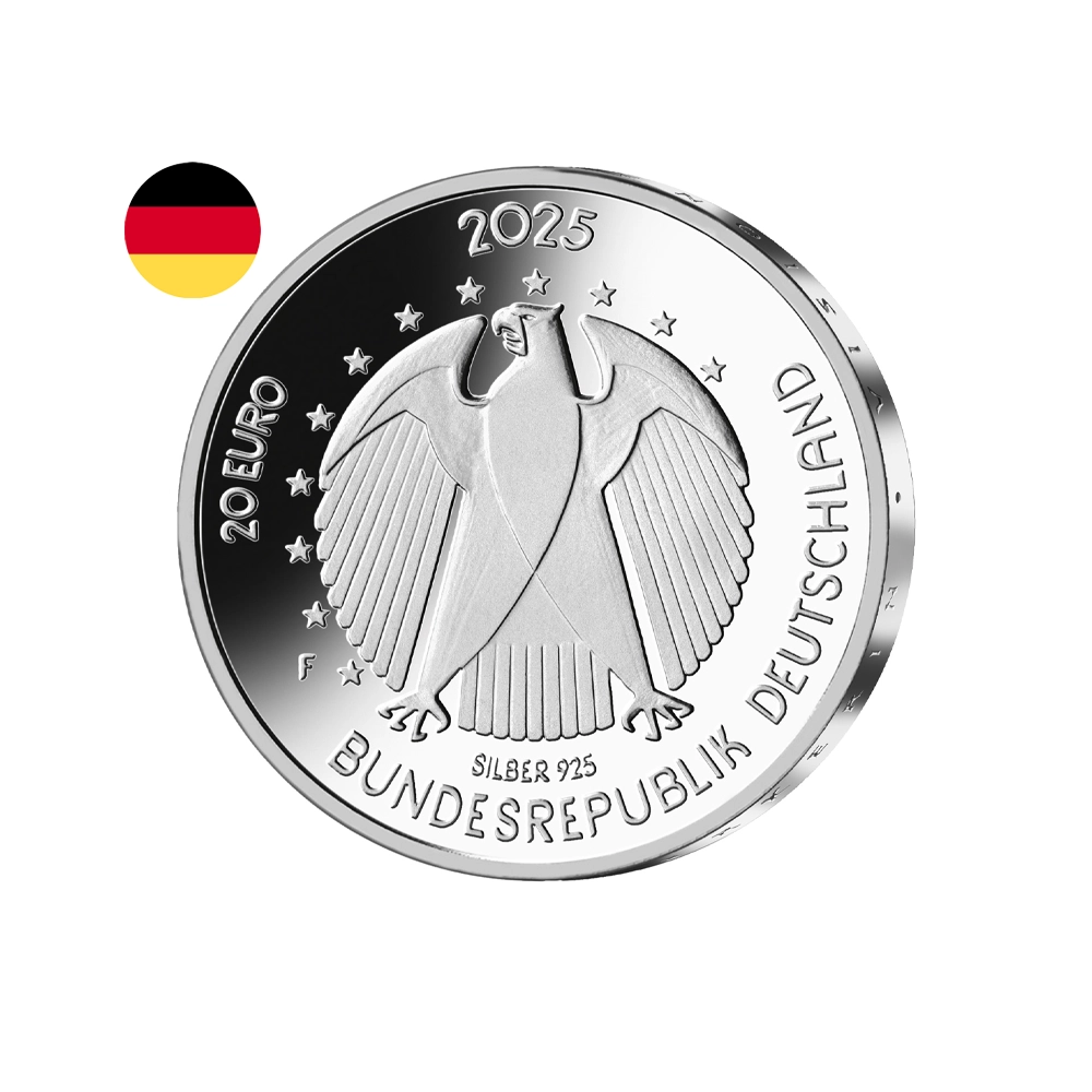 Allemagne 2025 - 20 Euros commémorative - Elly Heuss-Knapp - 75 ans d'organisation de rétablissement des mères