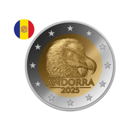 Andorre 2025 - 2 Euro Commémorative - Gypaète Barbu - BU